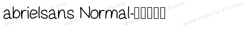 abrielsans Normal字体转换